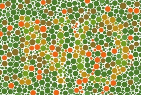 Reverse colorblind test