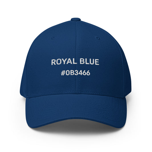 Royal Blue Structured Twill Cap