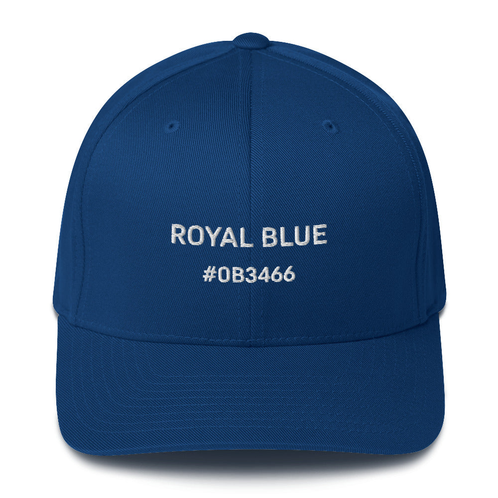 Royal Blue Structured Twill Cap