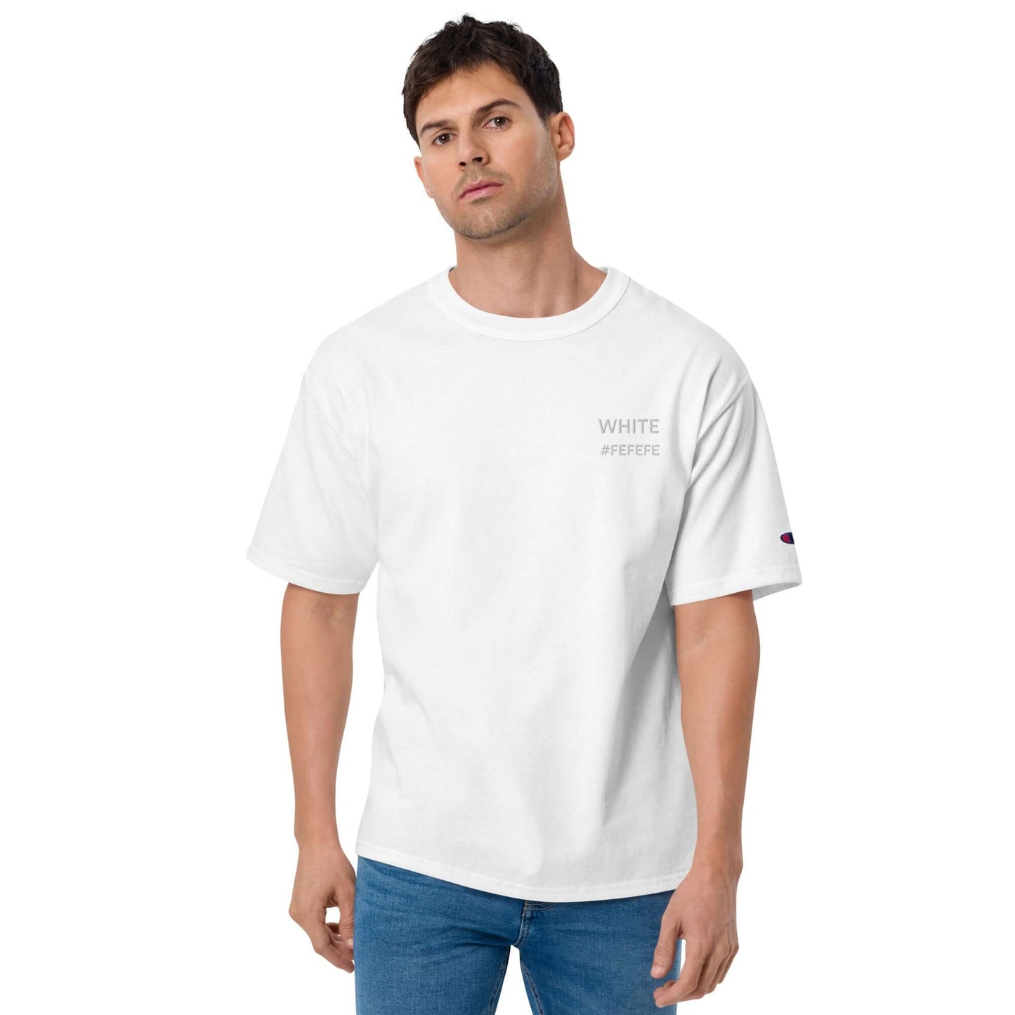 OKKL x Champion T-Shirt Collab: WHITE #FEFEFE