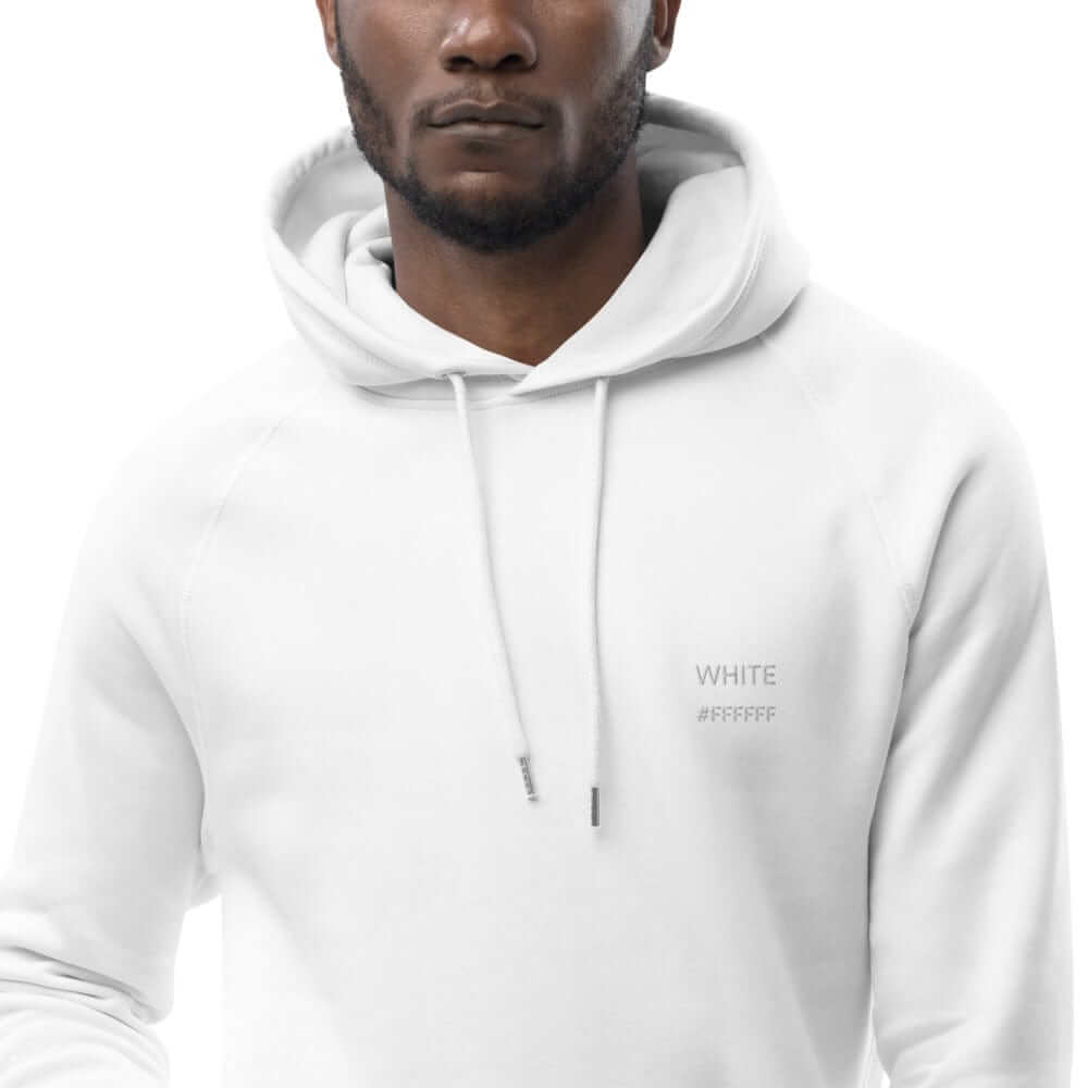 OKKL WHITE: Unisex pullover hoodie - OKKL