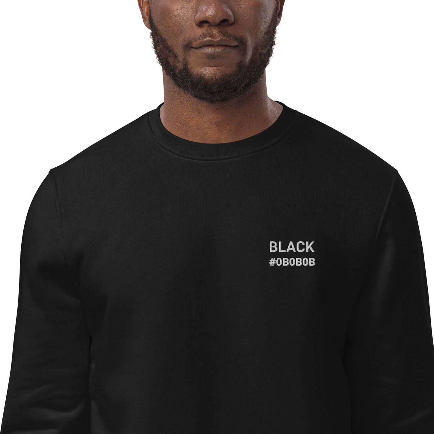Organic Black Sweatshirt #0B0B0B
