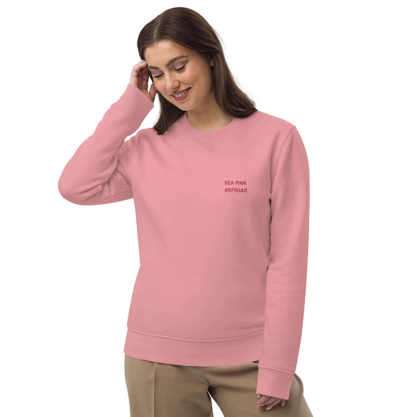 Pink Sweatshirt Organic Cotton