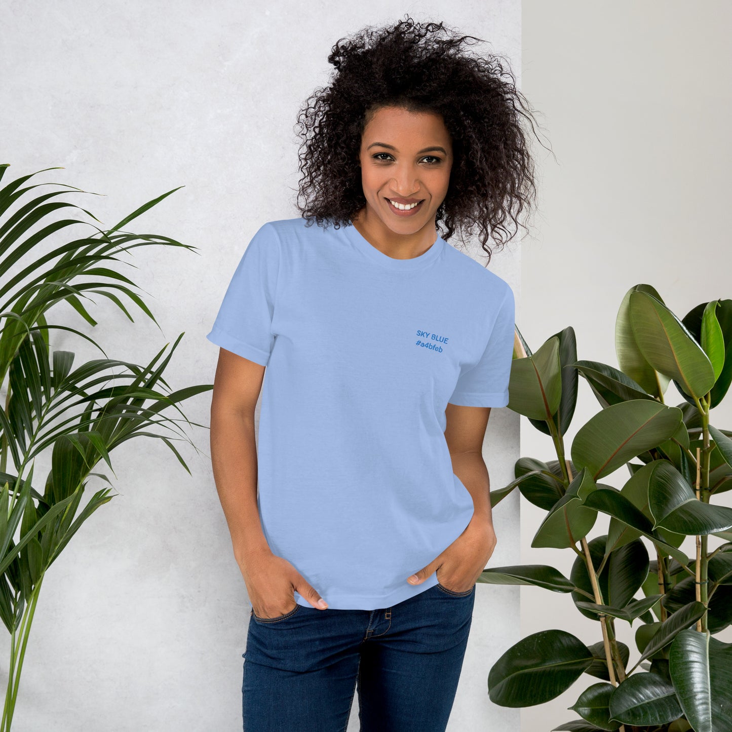 OKKL SKY BLUE #a4bfeb T-shirt