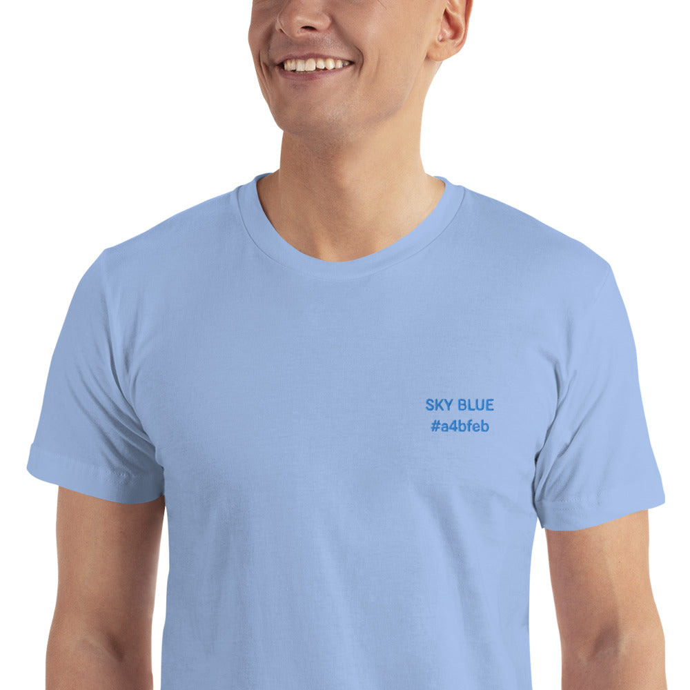 OKKL SKY BLUE #a4bfeb T-shirt
