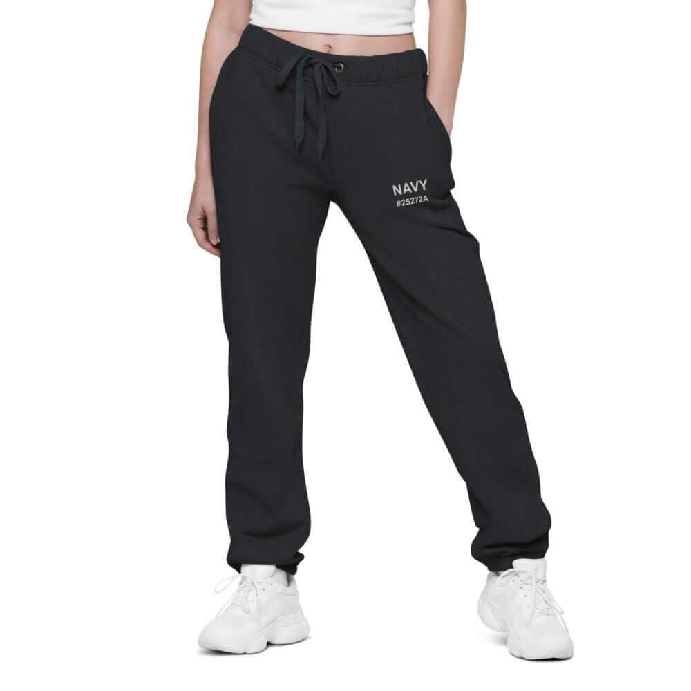 Navy: Unisex loose fit joggers - OKKL