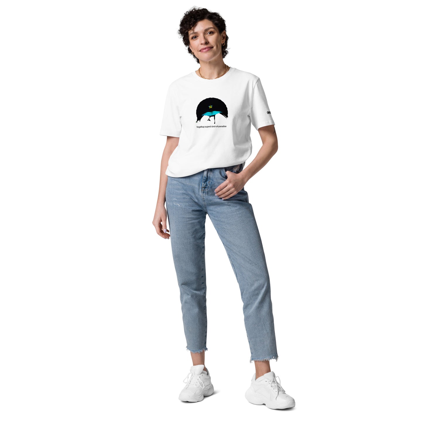 Vogelkop superb bird-of-paradise - Organic Cotton White Tshirt