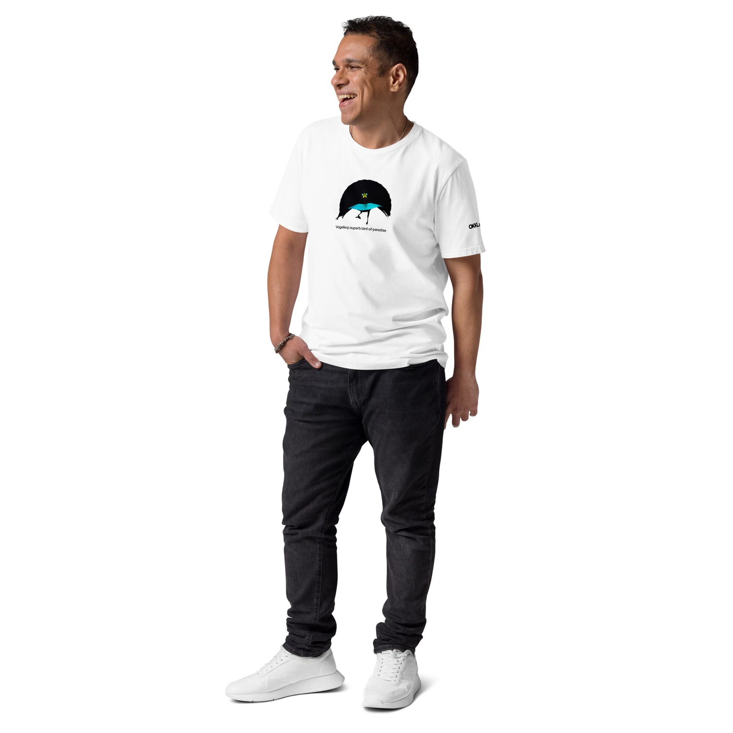 Vogelkop superb bird-of-paradise - Organic Cotton White Tshirt