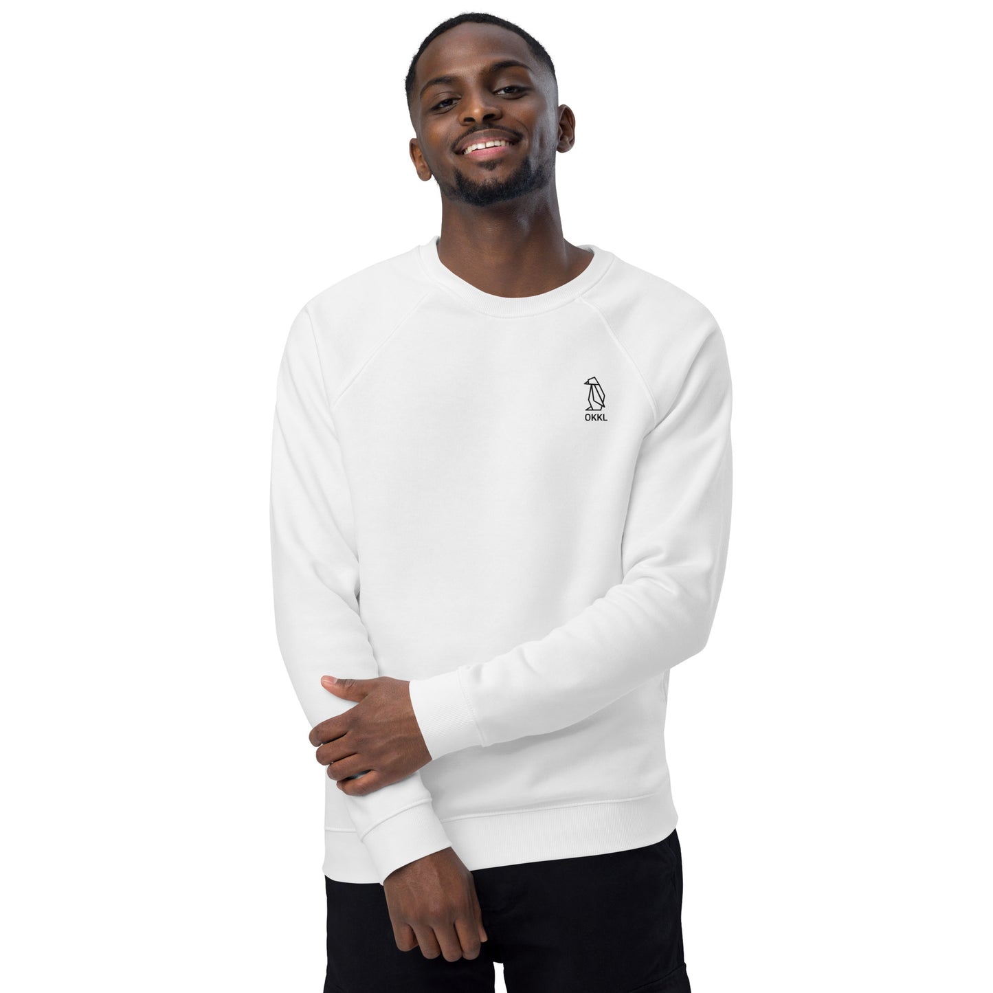 Penguin: Unisex organic raglan sweatshirt