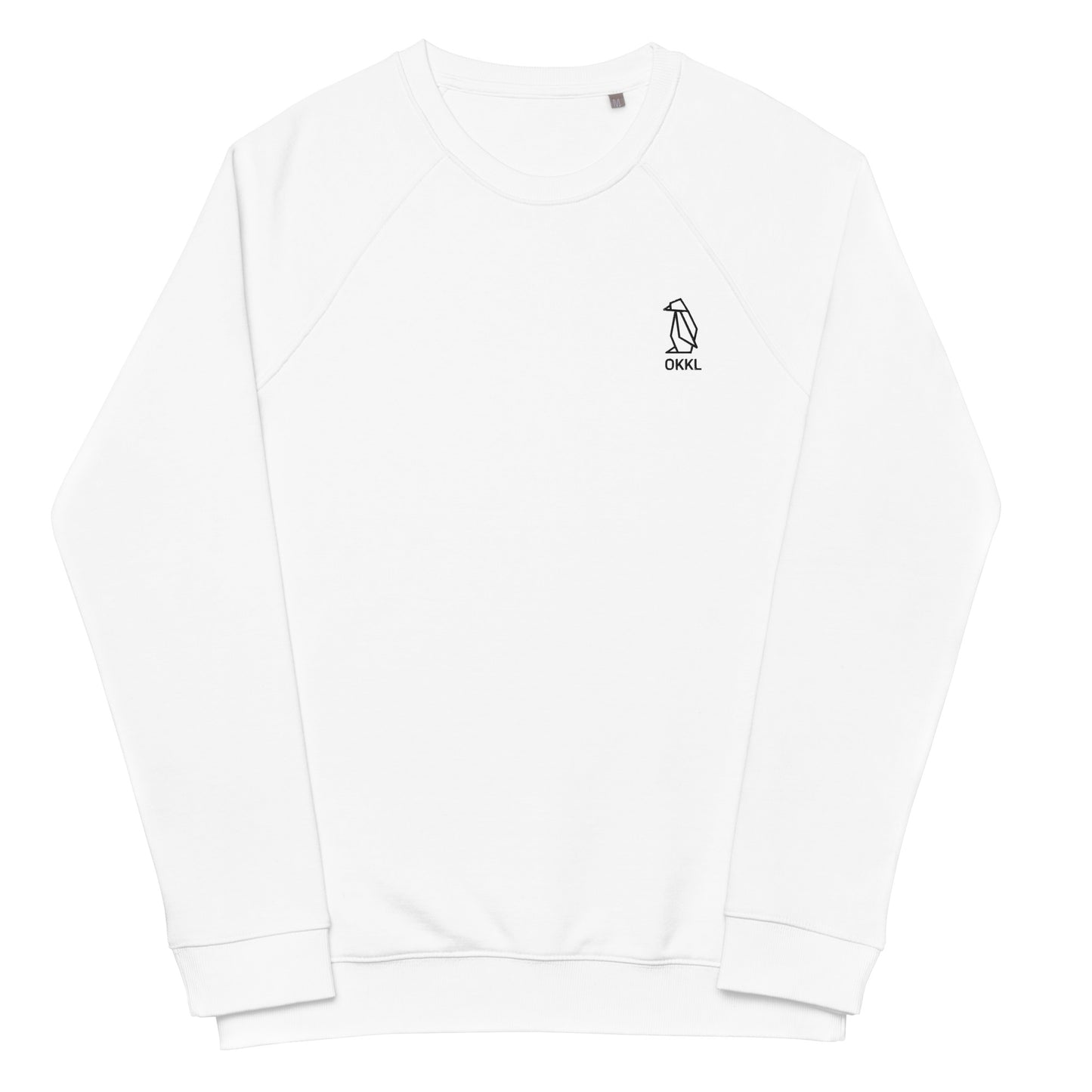 Penguin: Unisex organic raglan sweatshirt