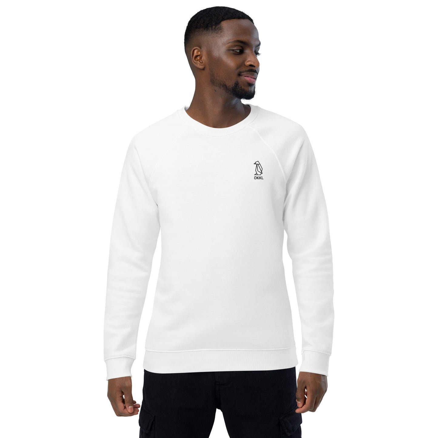Penguin: Unisex organic raglan sweatshirt