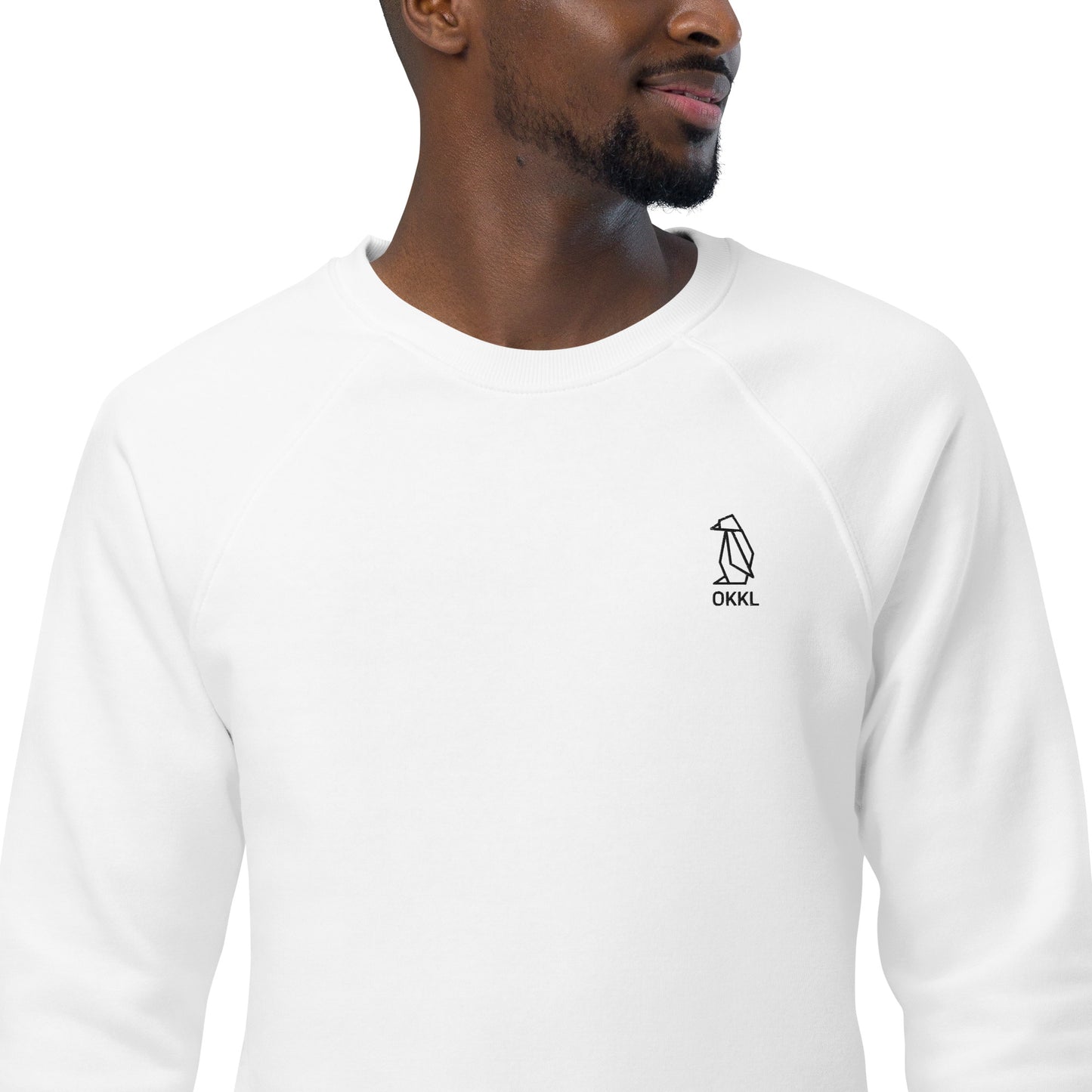 Penguin: Unisex organic raglan sweatshirt