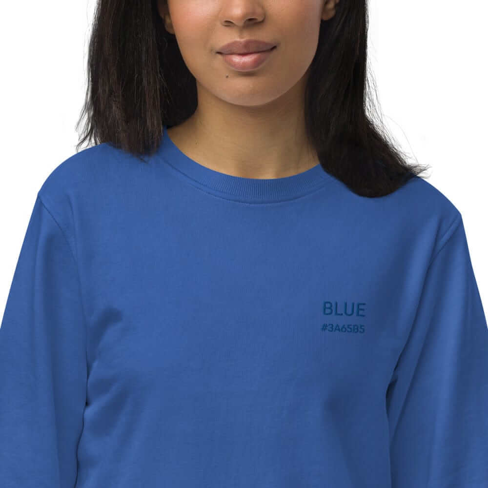 Blue Sweatshirt #3A65B5 - OKKL