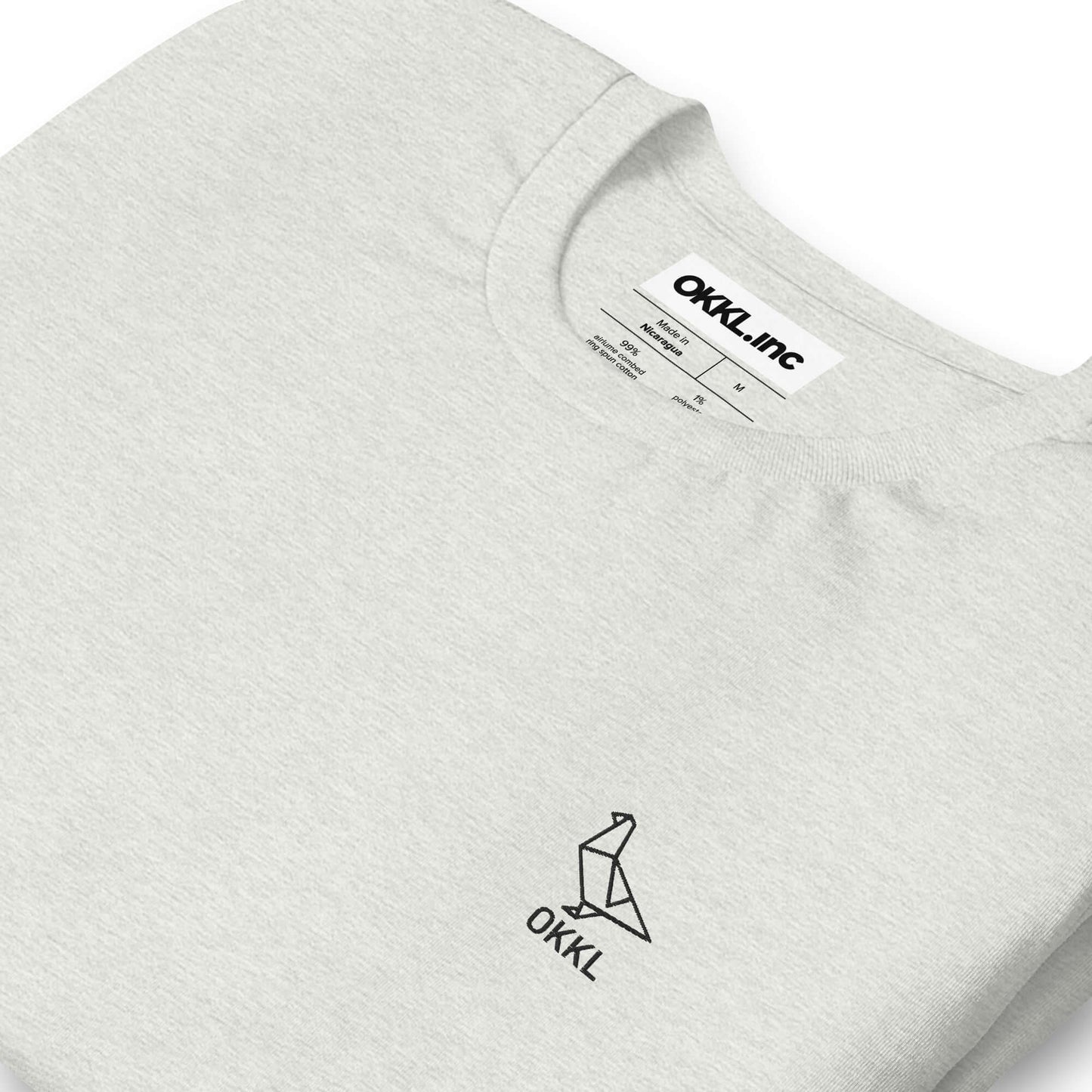 OKKL Pigeon: Ash Unisex t-shirt
