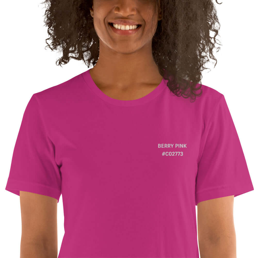 OKKL BERRY PINK #C02773: Unisex T-shirt -