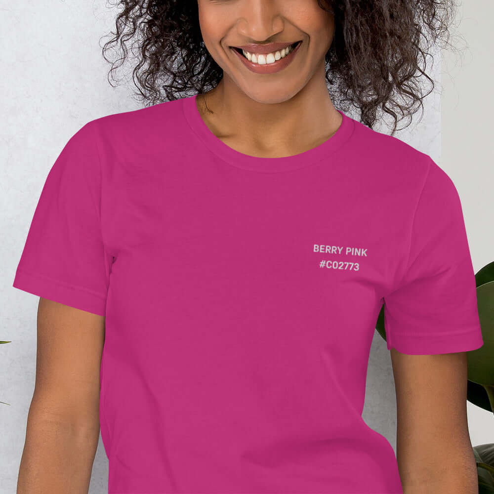 OKKL BERRY PINK #C02773: Unisex T-shirt -