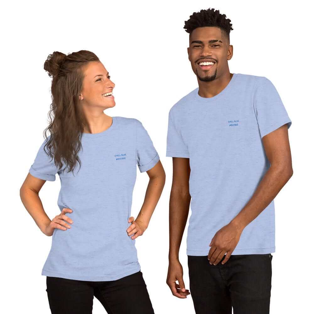 OKKL CHILL BLUE #BCCBEE: Unisex T-shirt