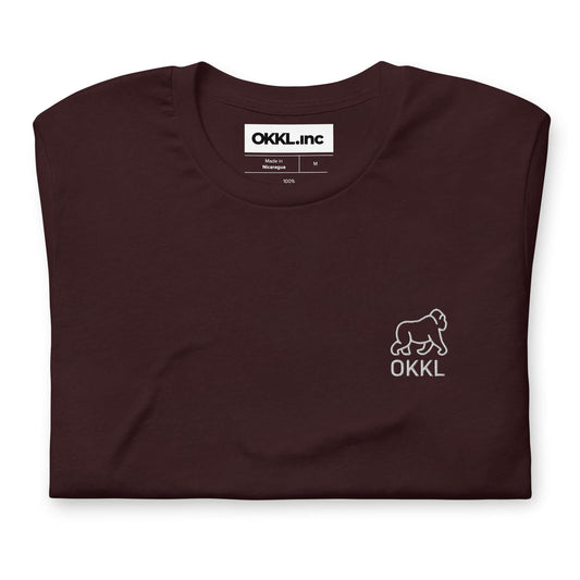 OKKL Gorilla: Black Unisex t-shirt