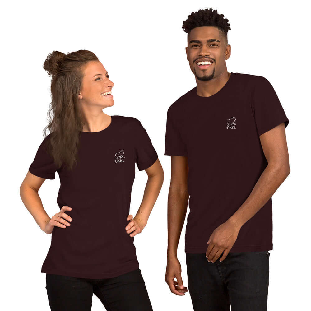 OKKL Gorilla: Black Unisex t-shirt