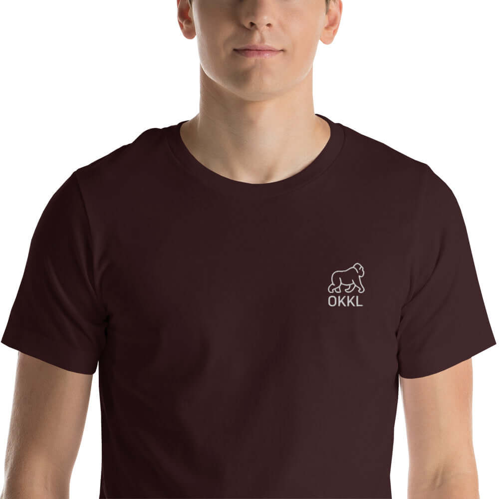OKKL Gorilla: Black Unisex t-shirt