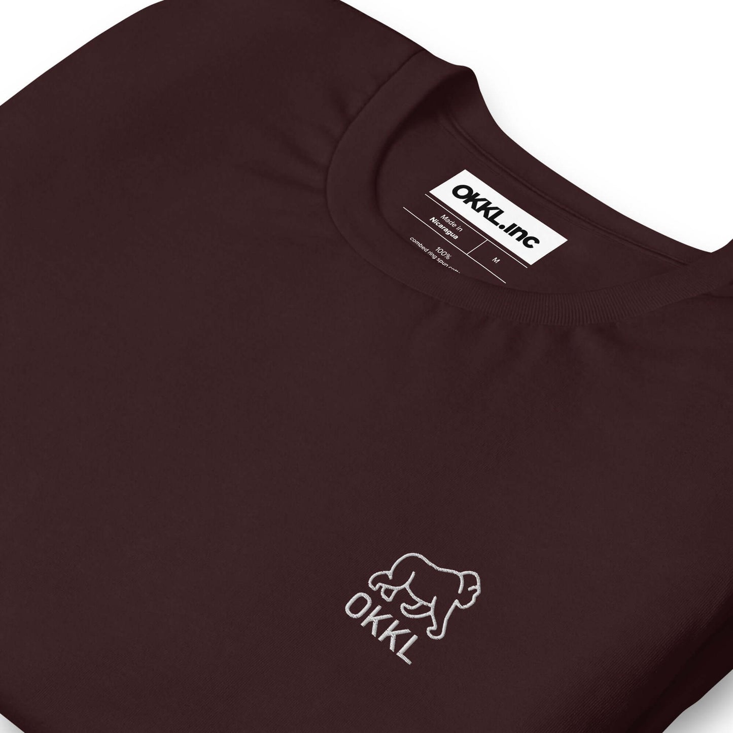 OKKL Gorilla: Black Unisex t-shirt