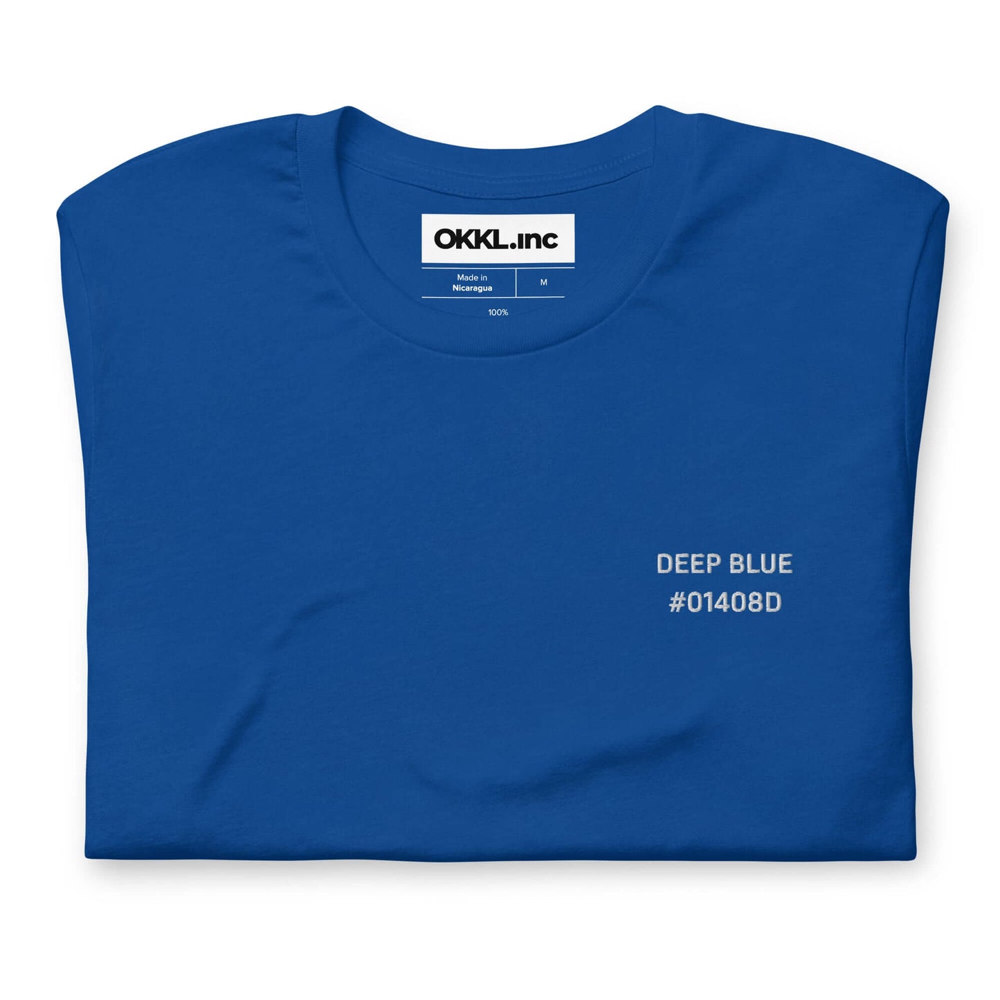 OKKL DEEP BLUE #01408D: Unisex T-shirt