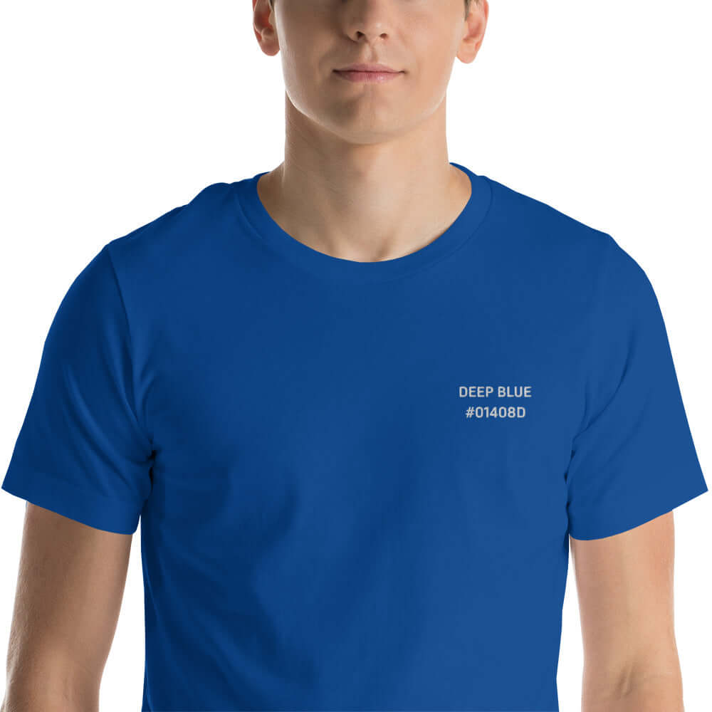OKKL DEEP BLUE #01408D: Unisex T-shirt