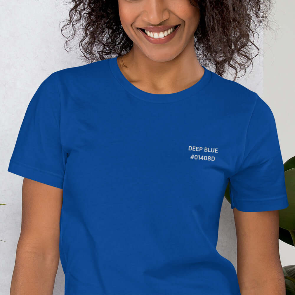 OKKL DEEP BLUE #01408D: Unisex T-shirt