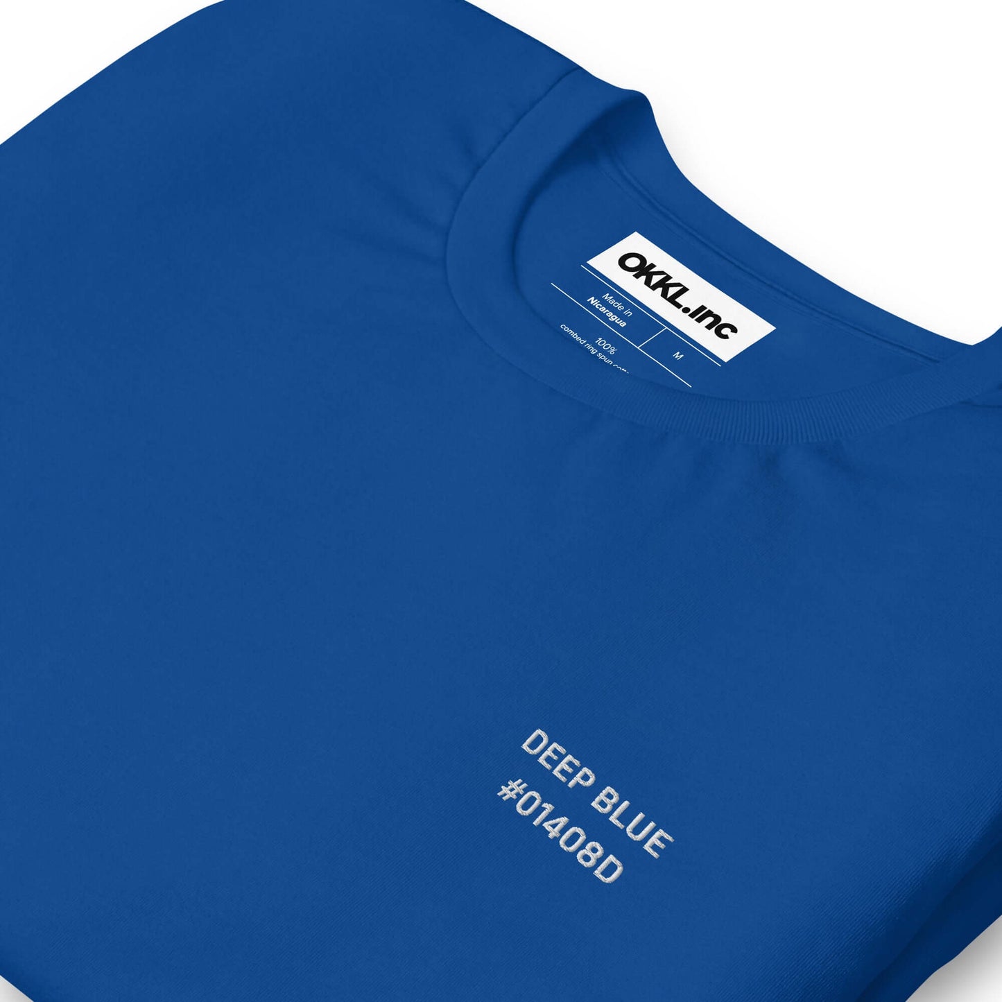 OKKL DEEP BLUE #01408D: Unisex T-shirt
