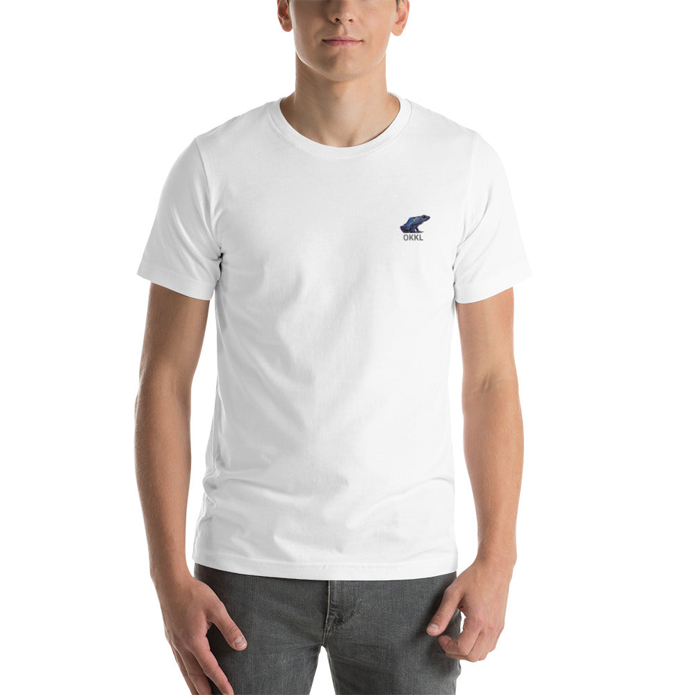 Blue Poison Dart Frog: Unisex T-shirt