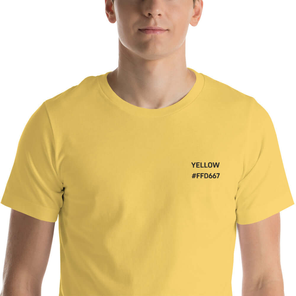 OKKL YELLOW #FFD667: Unisex T-shirt