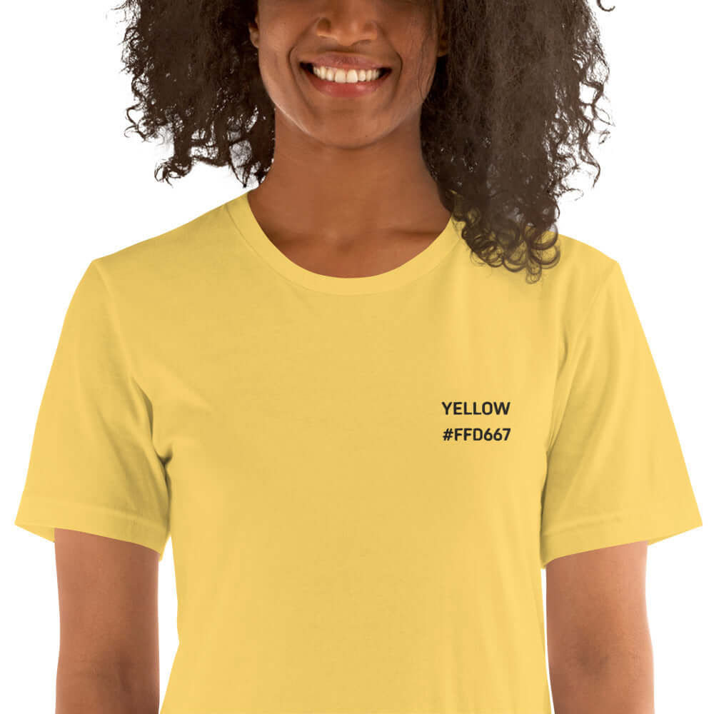 OKKL YELLOW #FFD667: Unisex T-shirt
