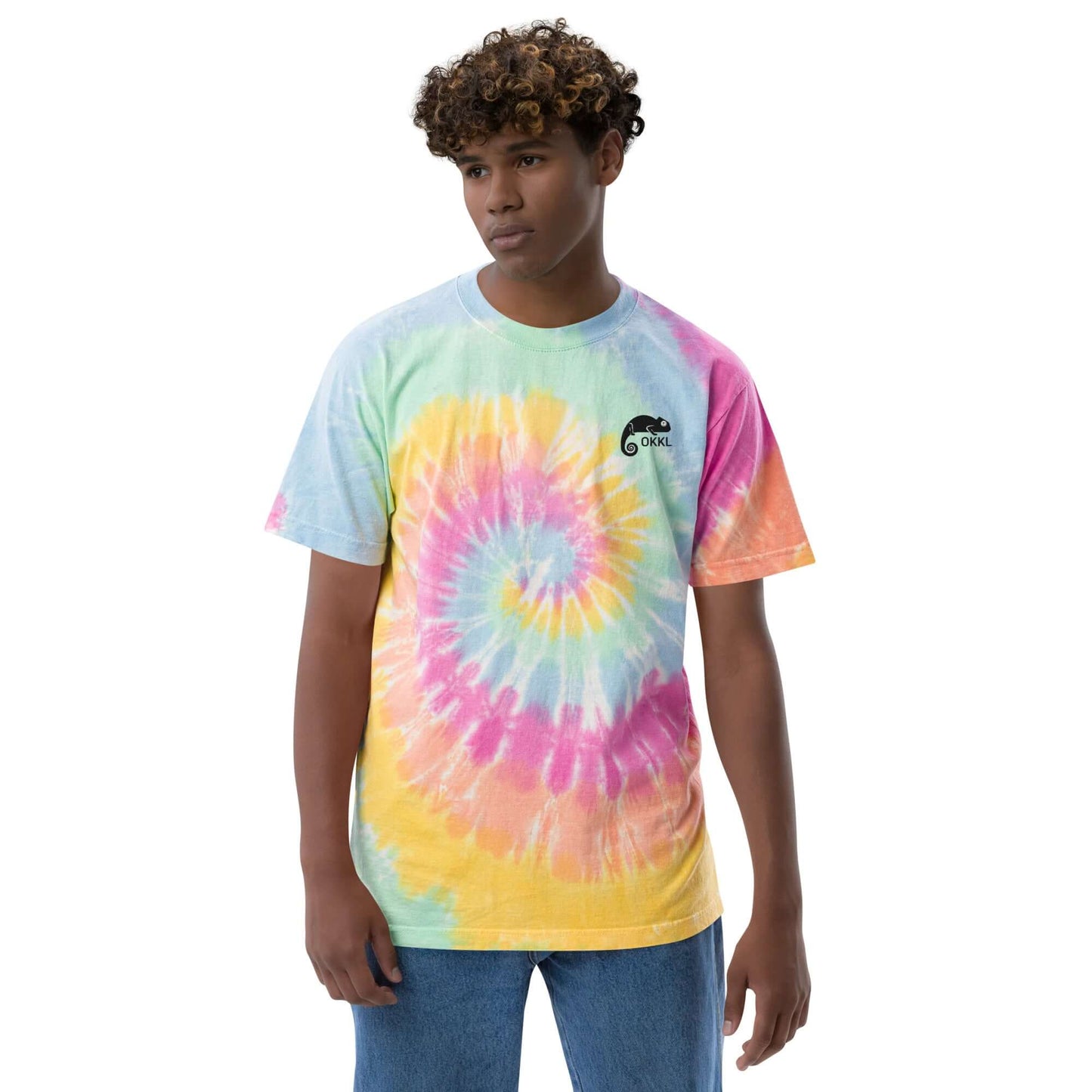 OKKL Chameleon: Oversized tie-dye t-shirt