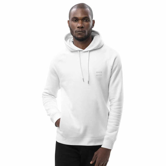OKKL WHITE: Unisex pullover hoodie - OKKL