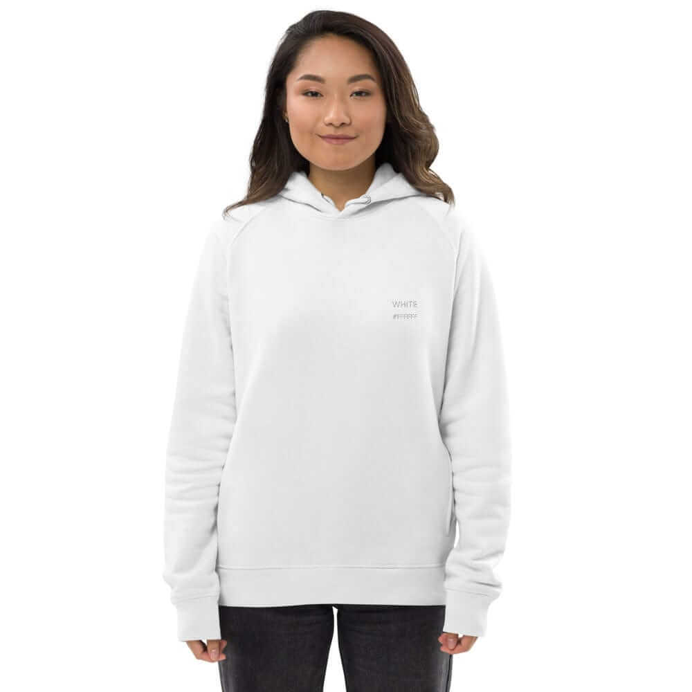 OKKL WHITE: Unisex pullover hoodie - OKKL