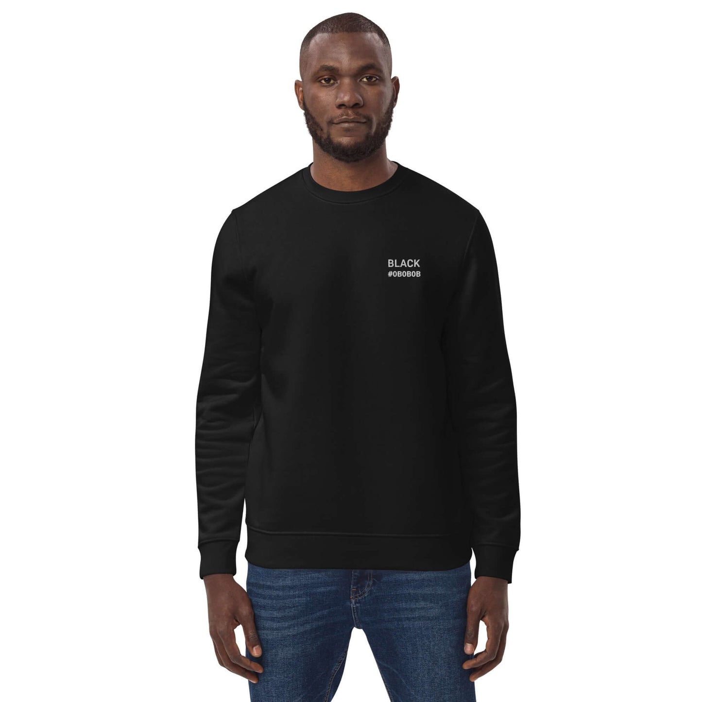 Organic Black Sweatshirt #0B0B0B