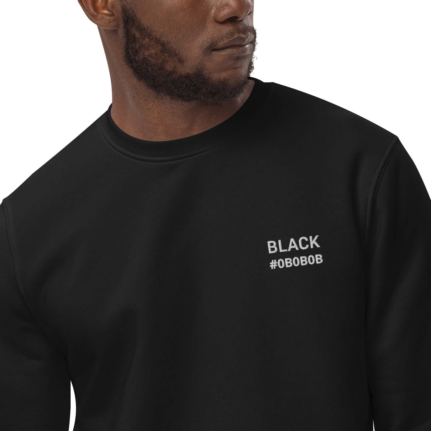 Organic Black Sweatshirt #0B0B0B