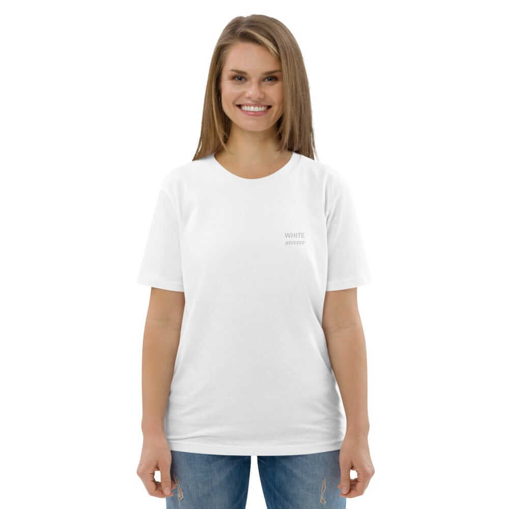 OKKL WHITE: Unisex organic cotton t-shirt - OKKL