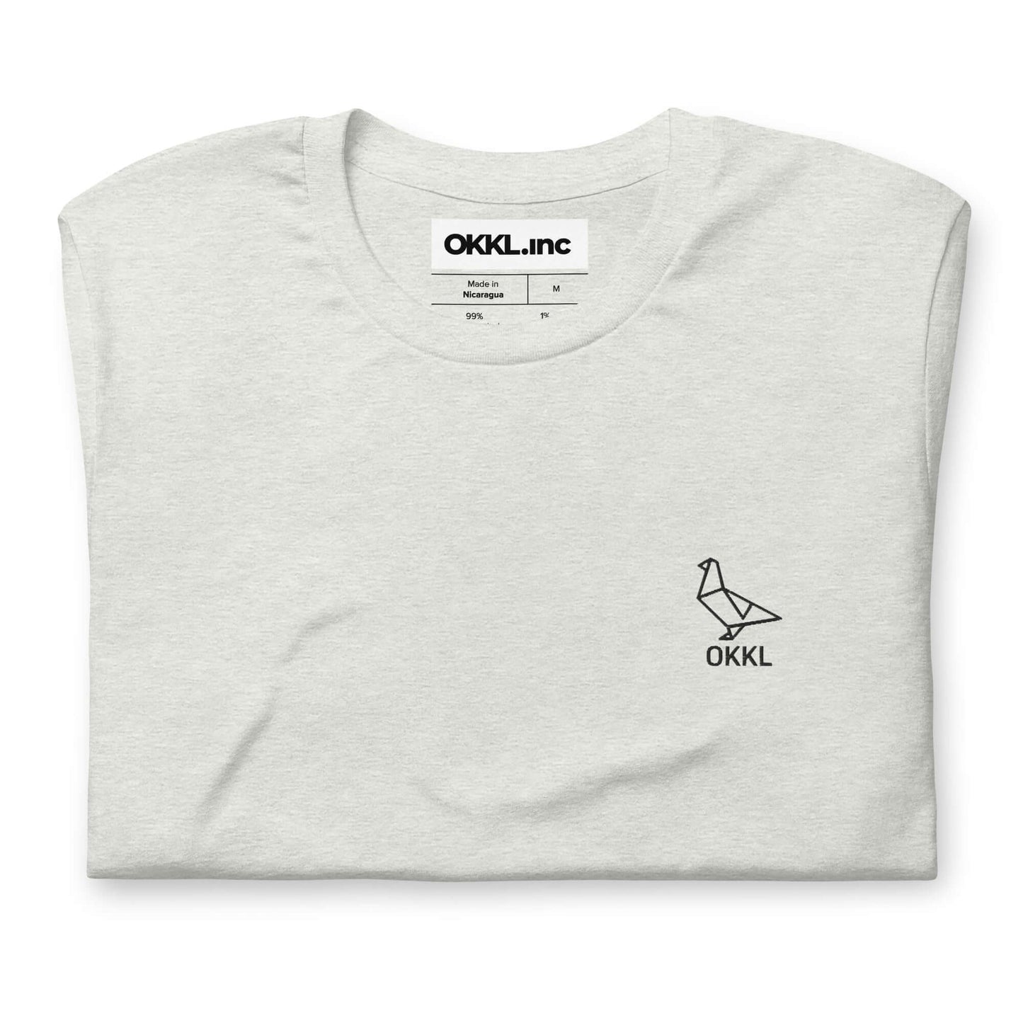 OKKL Pigeon: Ash Unisex t-shirt