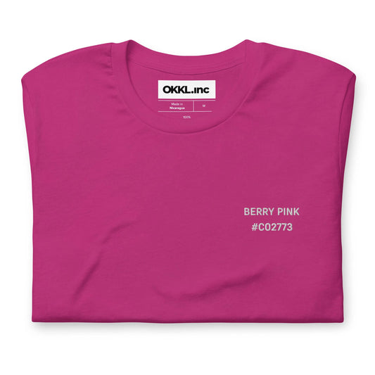 OKKL BERRY PINK #C02773: Unisex T-shirt -