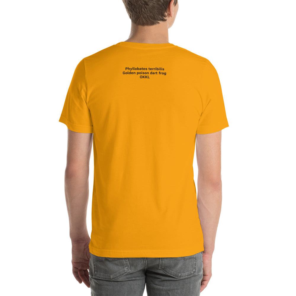 Golden Poison Dart Frog: Unisex T-shirt