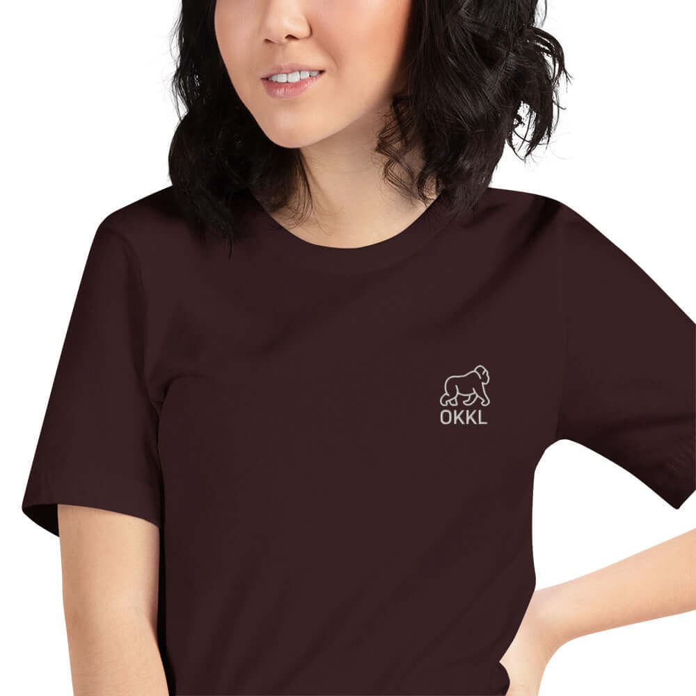 OKKL Gorilla: Black Unisex t-shirt