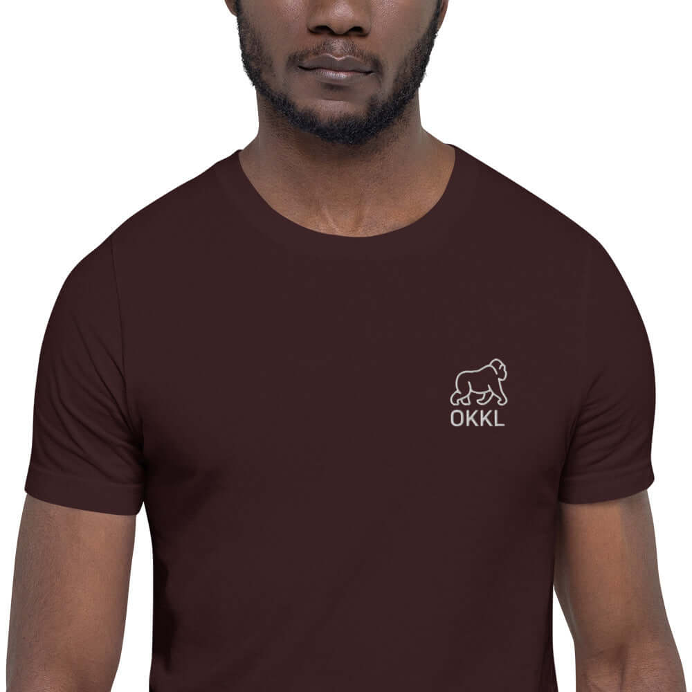 OKKL Gorilla: Black Unisex t-shirt