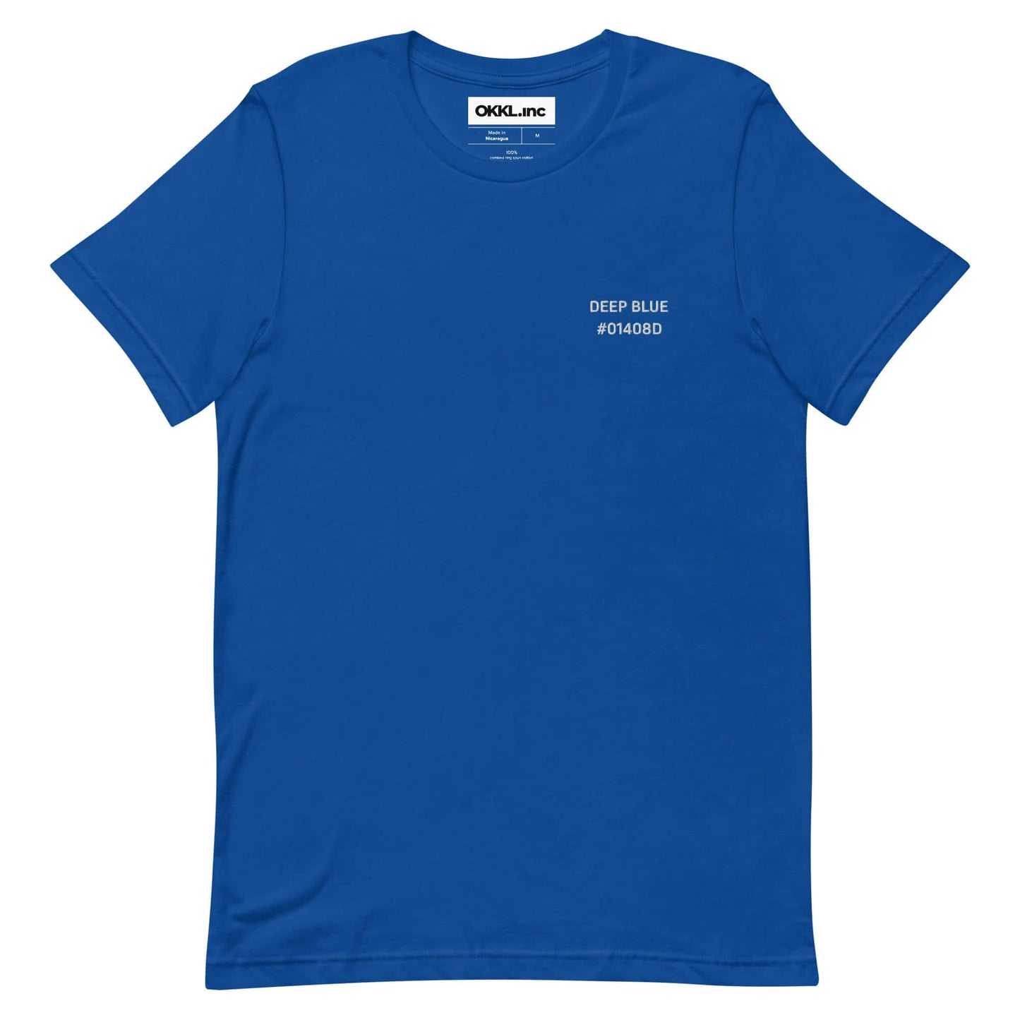 OKKL DEEP BLUE #01408D: Unisex T-shirt